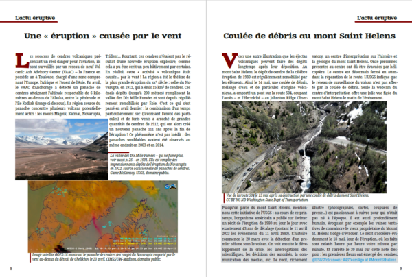 Une double page extraite de kīpuka #2.