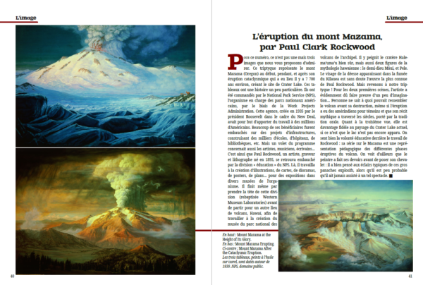 Une double page extraite de kīpuka #2.