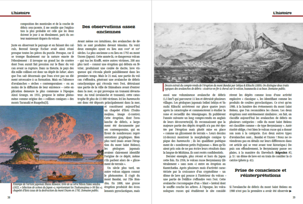 Une double page extraite de kīpuka #3.