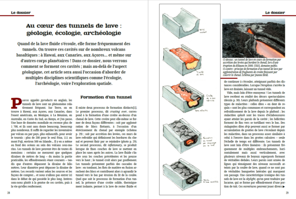 Une double page extraite de kīpuka #4.