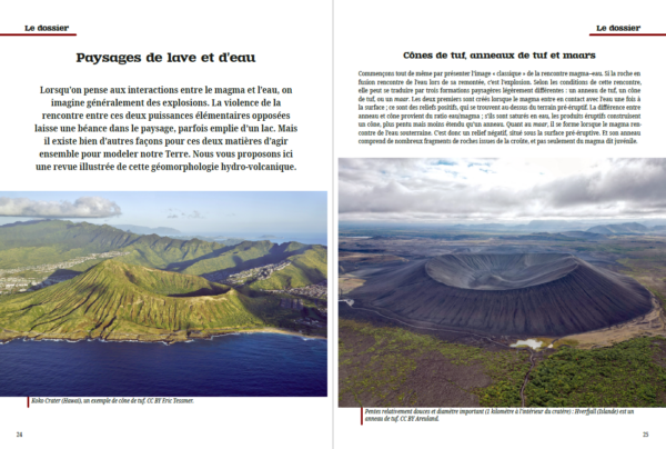 Une double page extraite de kīpuka #5.