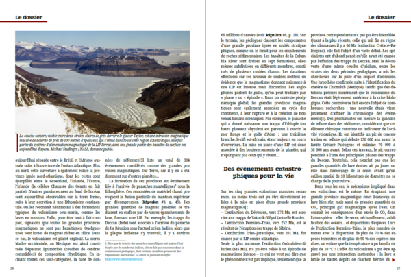 Une double page extraite de kīpuka #9.