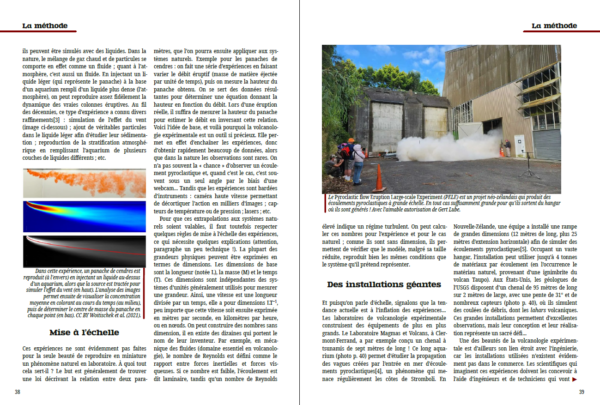 Une double page extraite de kīpuka #9.