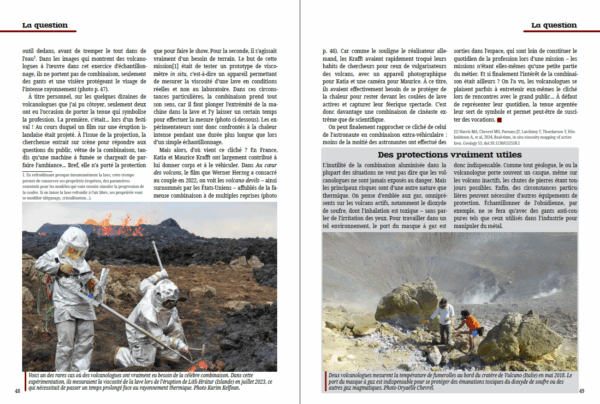 Une double page extraite de kīpuka #10.